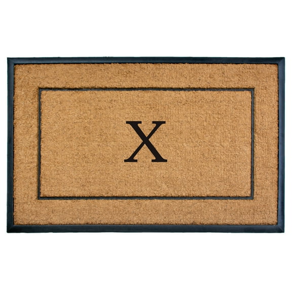 The General Monogram Doormat, 30" x 48", Letter X