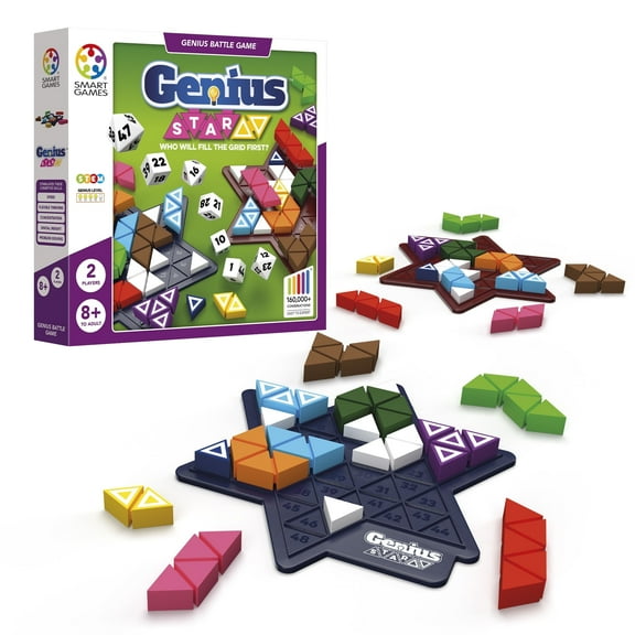 The Genius Star - A Toy of The Year Award-Winning Family Board Game for Two Players