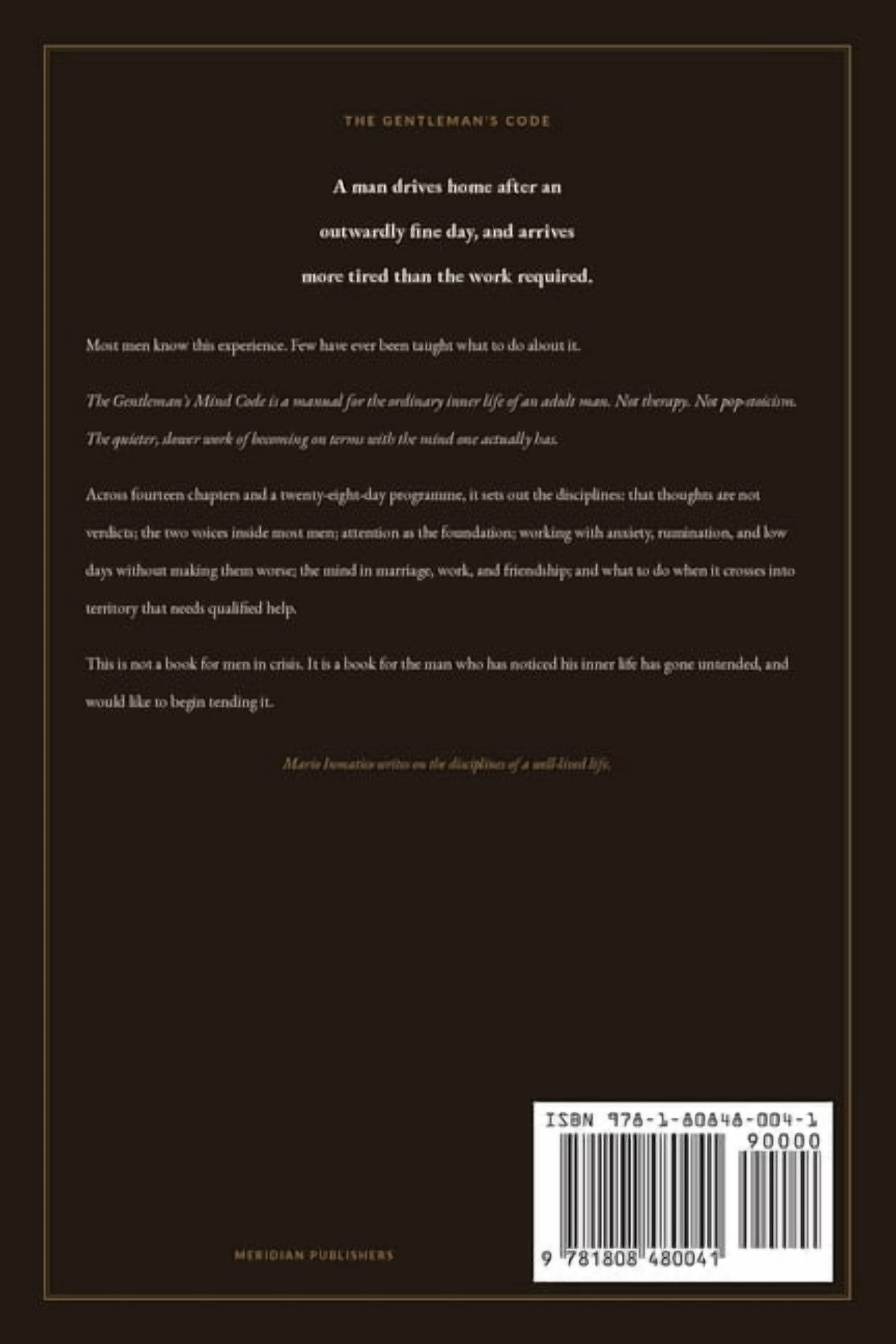 The Gentleman's Mind Code, (Paperback)