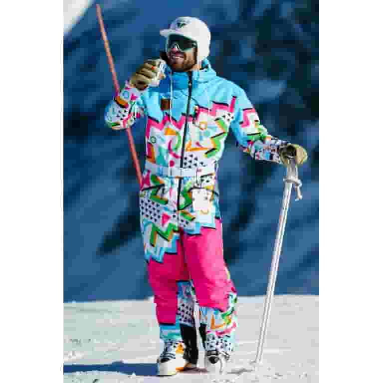 80s Ski Gear Neon Ski Outfit The Geodisiac Shinesty Mens Retro