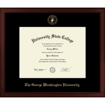 The George Washington University Diploma Frame, Document Size 11" x 8.5"