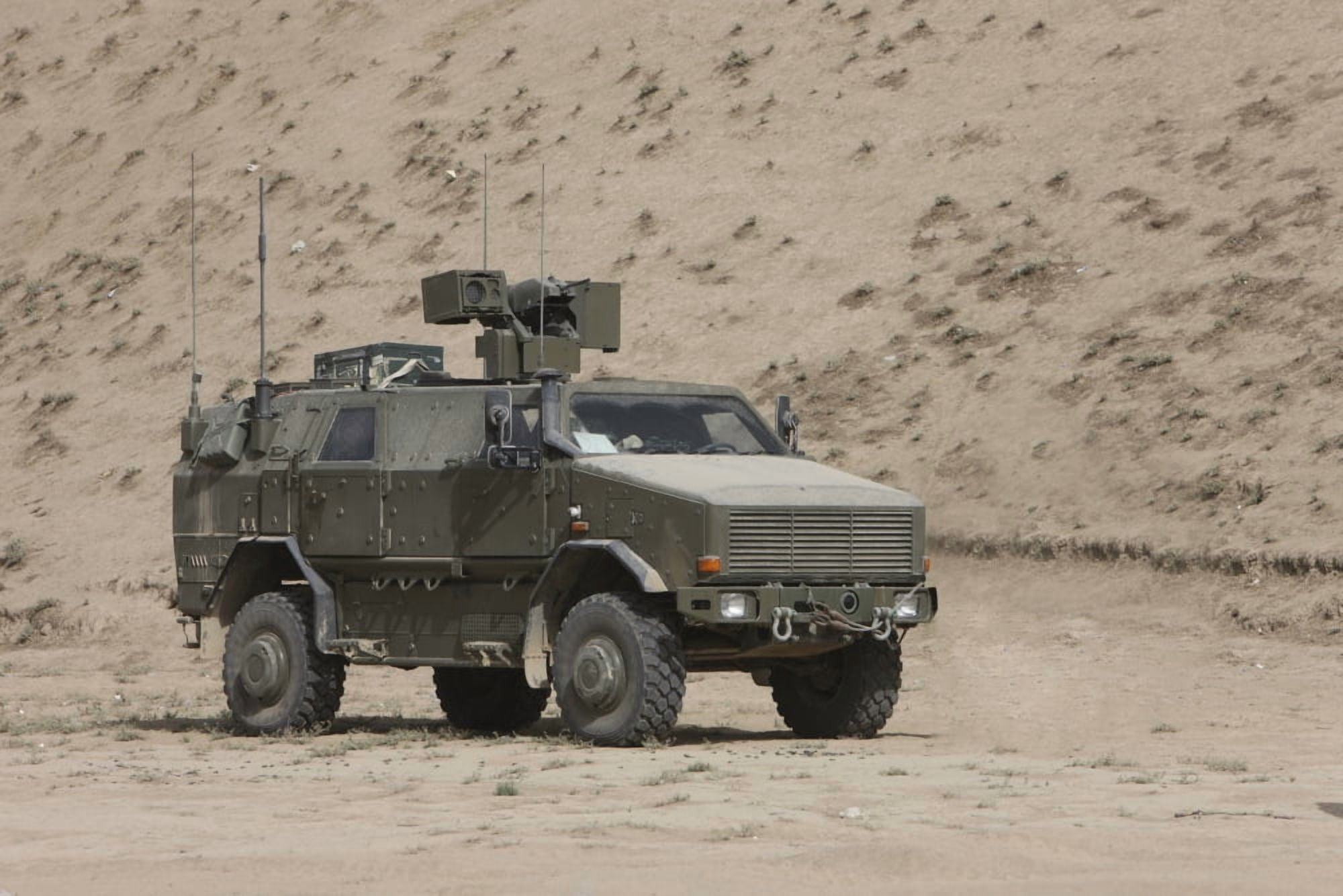 The German Army ATF Dingo armored vehicle Canvas Art - Terry MooreStocktrek Images (35 x 24)
