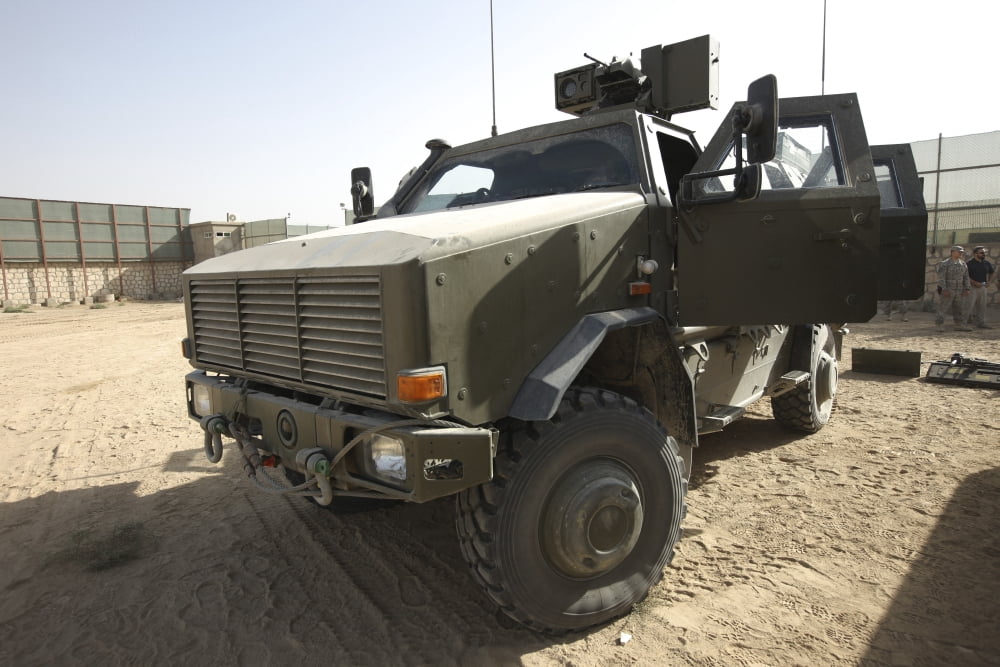 The German Army ATF Dingo armored vehicle Canvas Art - Terry MooreStocktrek Images (35 x 24)