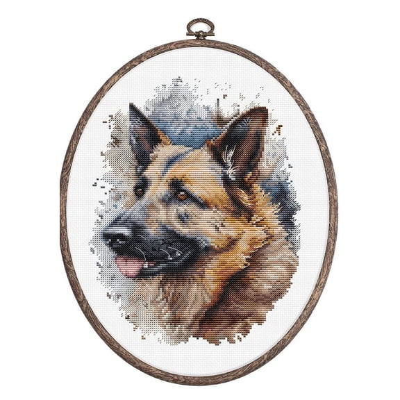The German Shepherd BC214L Counted Cross-Stitch Kit