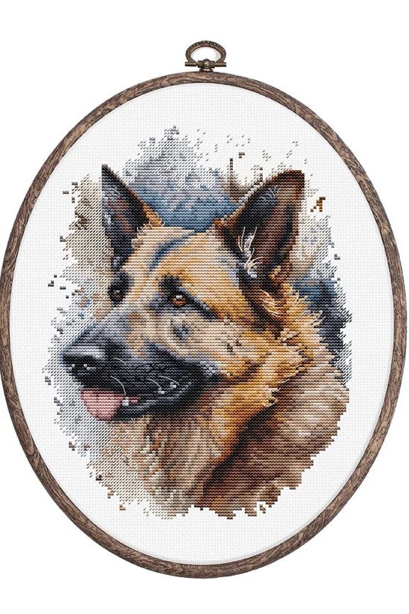 The German Shepherd BC214L Counted Cross-Stitch Kit