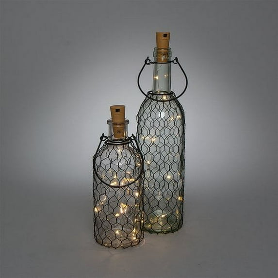 The Gerson Companies Battery Operated Lighted Decorative Bottle