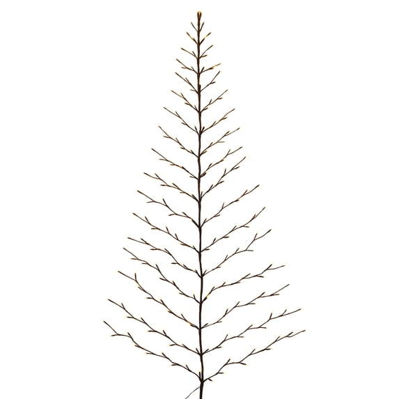 The Gerson Company 6 ft Tall Christmas Tree Wall Hanging with 180 Warm White LED Lights - N/A