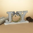 thumbnail image 1 of The Gerson Company Farmhouse JOY Wood and Metal Tabletop Christmas Sign - N/A, 1 of 5