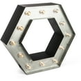 thumbnail image 1 of The Gerson Company Hexagon lighted shelf, with 12L Warm White LEDs, 1 of 1