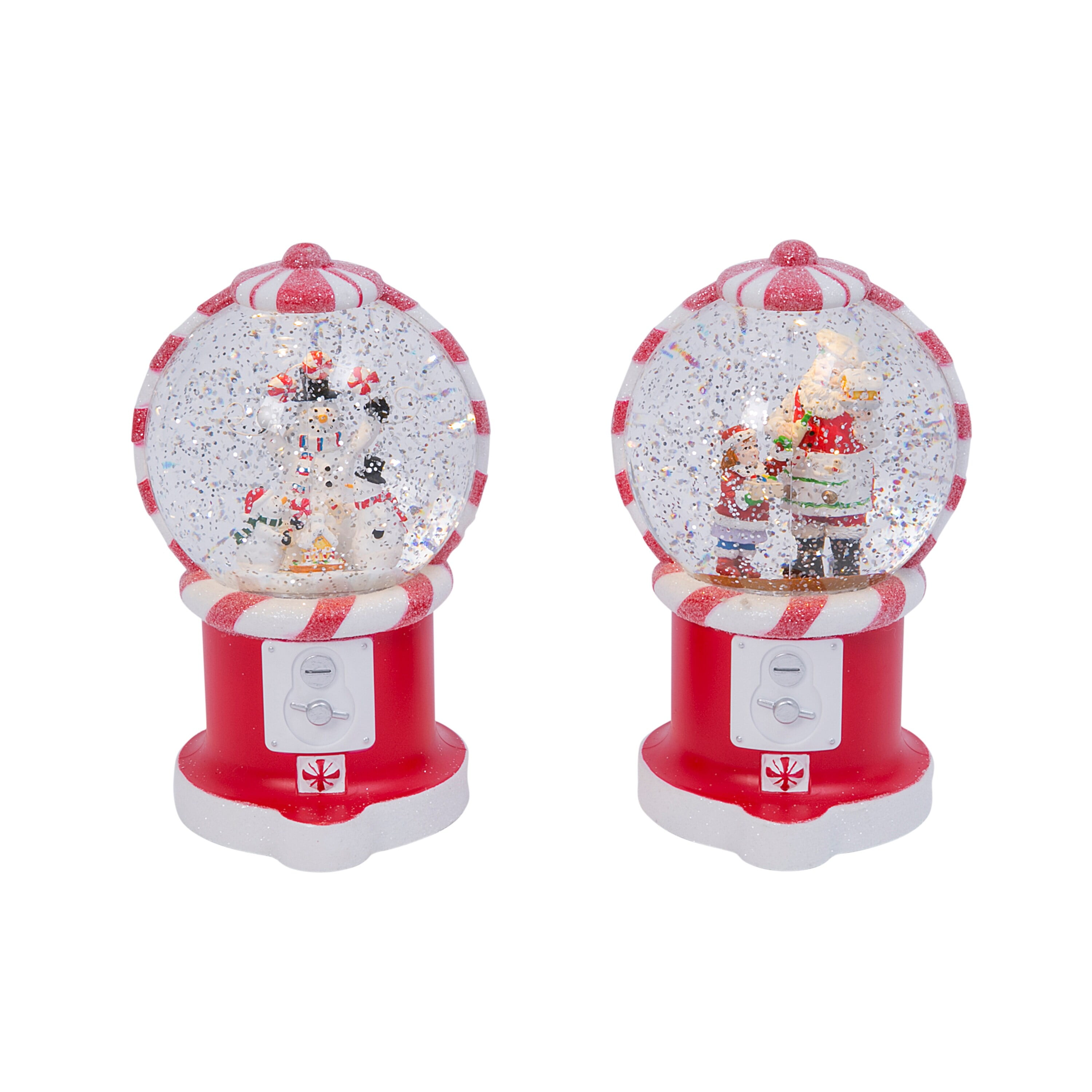 The Gerson Company Retro Christmas Lighted Water Globes - LED