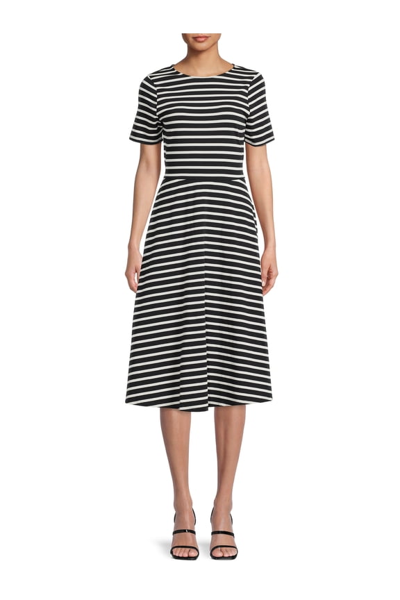 Women's Cut Out T-Shirt Dress with Short Sleeves