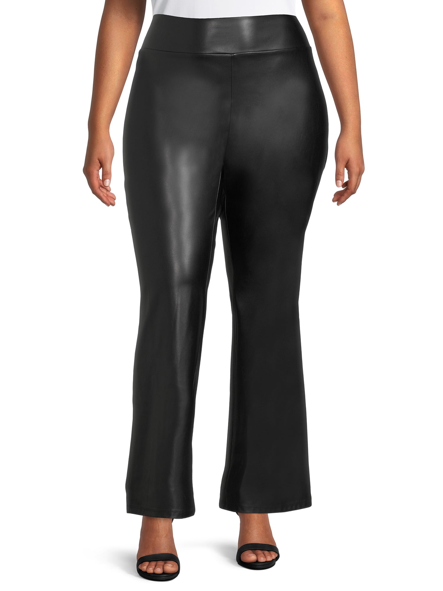 syndrome Plasticity Bring plus size leather flare pants not Accidental  candidate