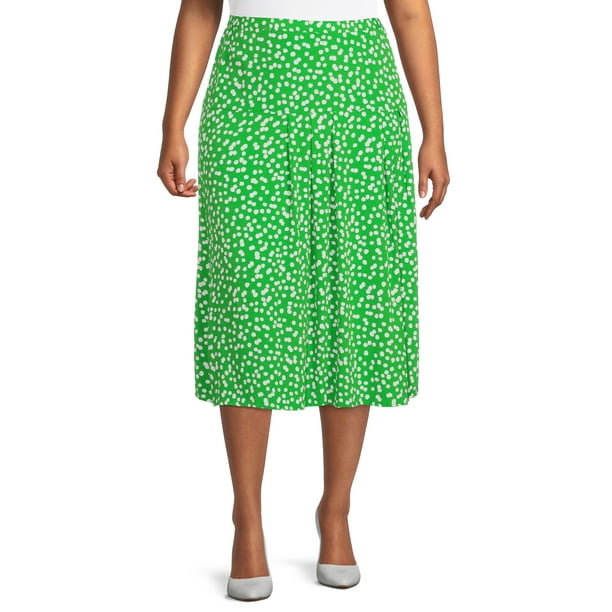 The Get Women's Plus Size Slip Skirt with Slit - Walmart.com