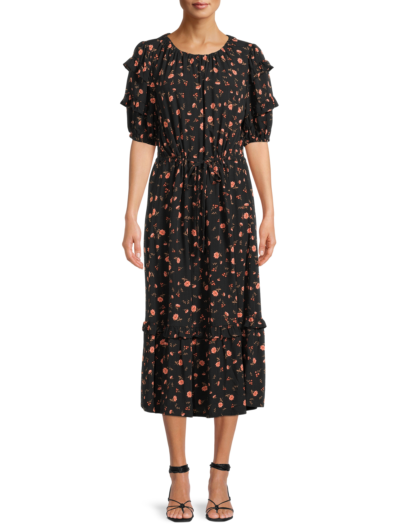 The Get Women's Tiered Ruffle Prairie Midi Dress - image 1 of 5