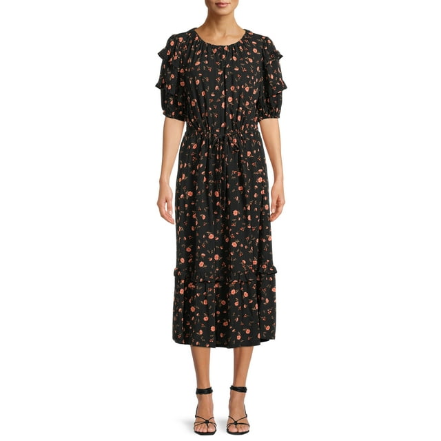 The Get Women's Tiered Ruffle Prairie Midi Dress