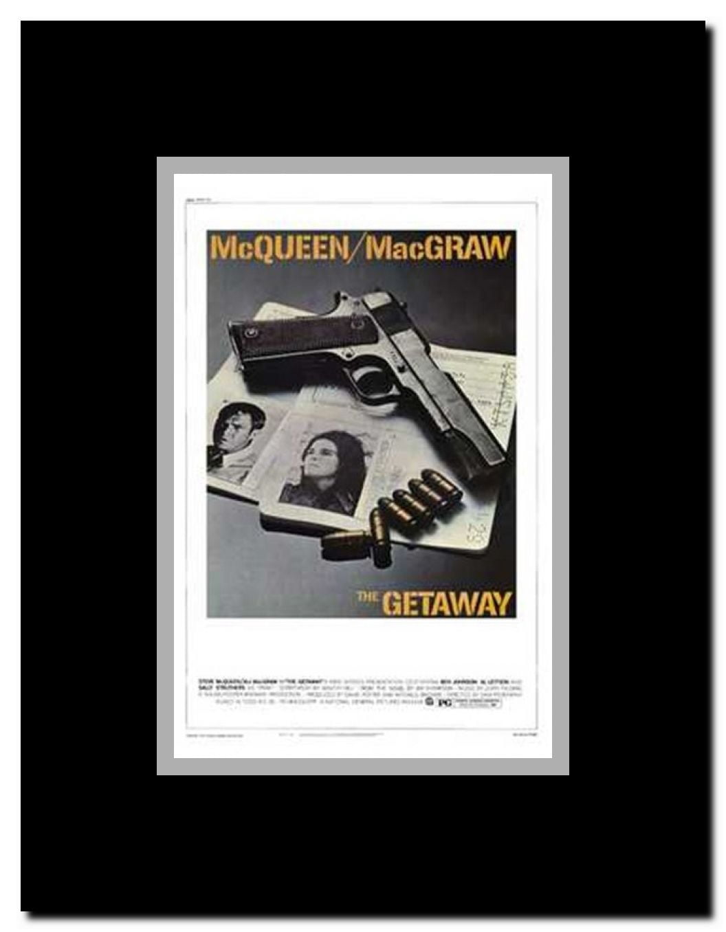 The Getaway Framed Movie Poster