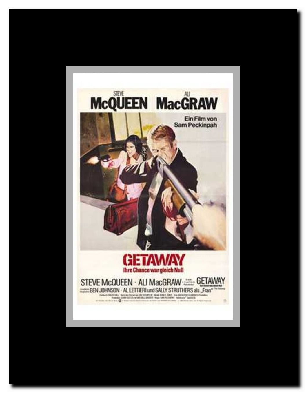 The Getaway Framed Movie Poster