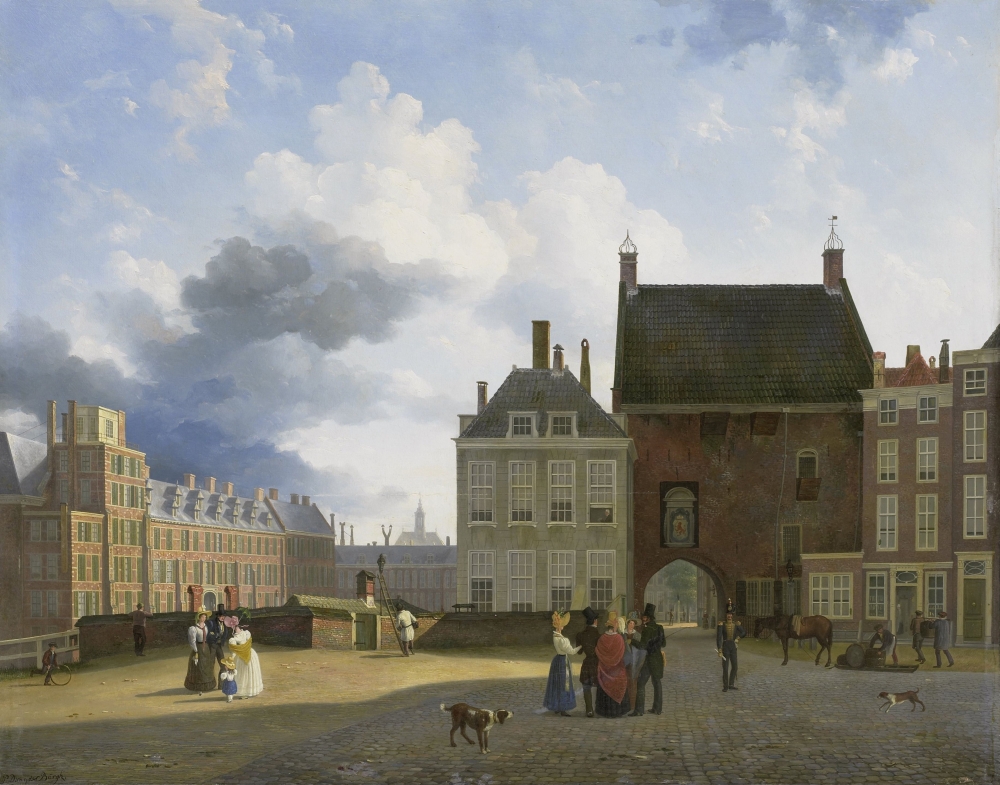 The Gevangenpoort And The Plaats Canvas Art - (36 x 24)