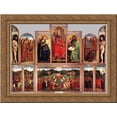 thumbnail image 1 of The Ghent Altarpiece (wings open) 24x20 Gold Ornate Wood Framed Canvas Art by Eyck, Jan van, 1 of 2