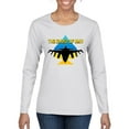 thumbnail image 1 of The Ghost Of Kyiv Womens Graphic Long Sleeve T-Shirt, White, Large, 1 of 4
