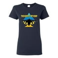 thumbnail image 1 of The Ghost Of Kyiv Womens Graphic T-Shirt, Navy, Small, 1 of 4