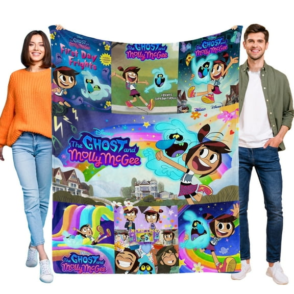 The Ghost and Molly McG Blanket for Boys Girls Lightweight Kids Throw Blanket Cute Soft Blankets Flannel Plush Blankets Gifts 30x40in
