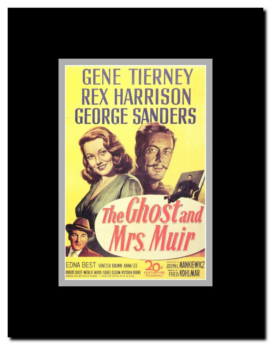 The Ghost and Mrs. Muir Framed Movie Poster