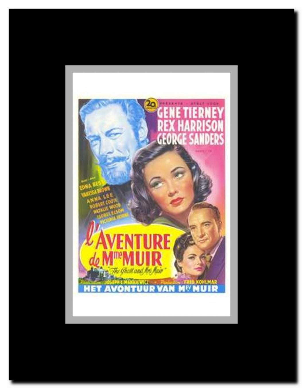 The Ghost and Mrs Muir Framed Movie Poster