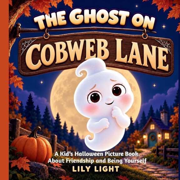 The Ghost on Cobweb Lane: A kid's Halloween Picture Book About Friendship and Being Yourself, (Paperback)