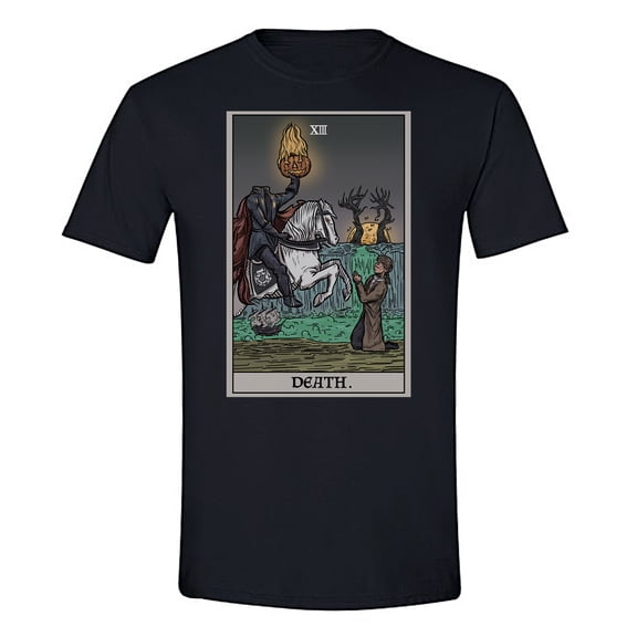 The Ghoulish Garb Death Tarot Card Shirt Terror Tarot Edition 3X-Large