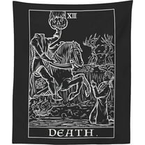 The Ghoulish Garb Death Tarot Card Terror Tarot Shadow Edition Tapestry 60" x 50"