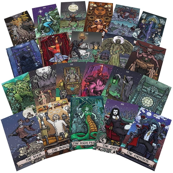 The Ghoulish Garb Terror Tarot Sticker Pack