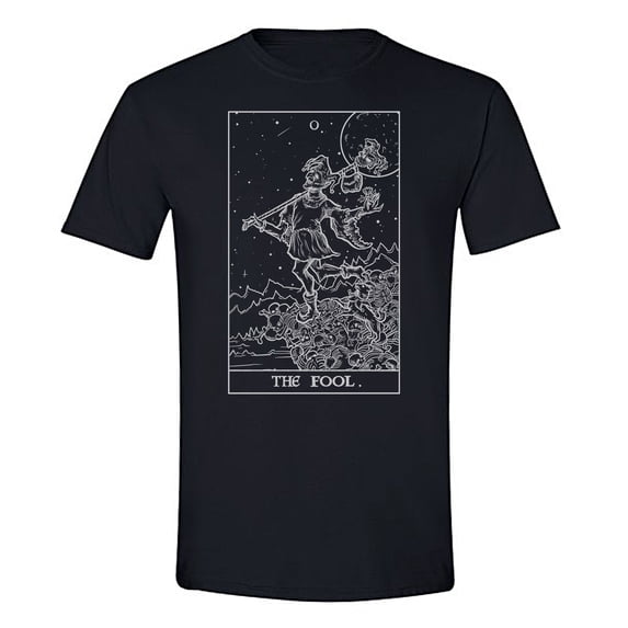 The Ghoulish Garb The Fool Tarot Card Shirt Terror Tarot Shadow Edition 2X-Large