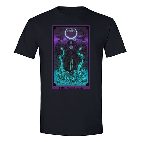 The Ghoulish Garb The Morrigan in the Death Tarot Card Shirt 3X-Large