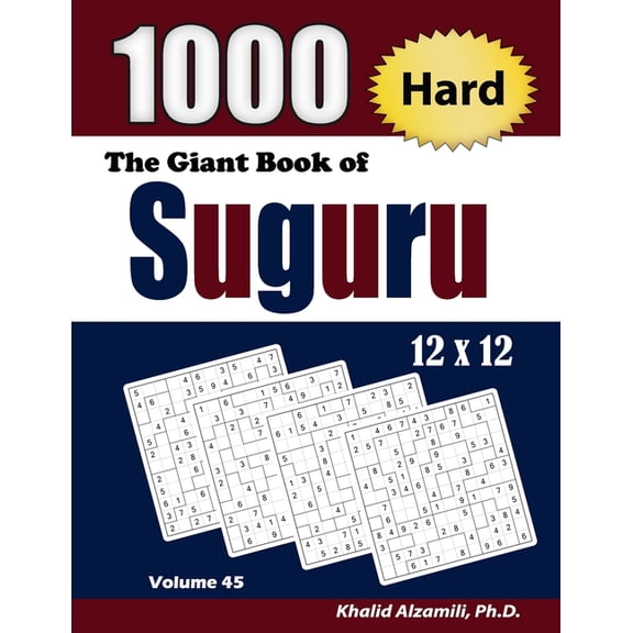 Adult Activity Books The Giant Book of Suguru, Book 45, (Paperback)