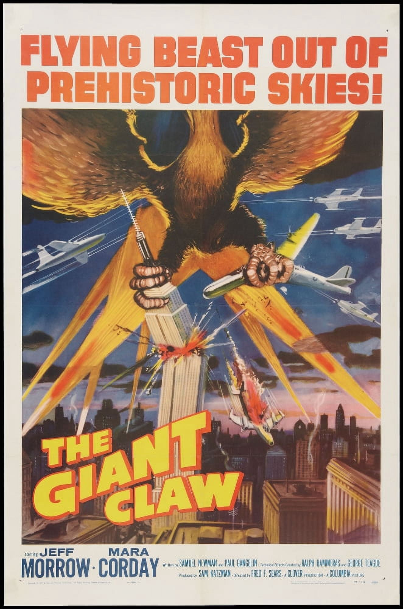 The Giant Claw Canvas Art - (11 x 17)