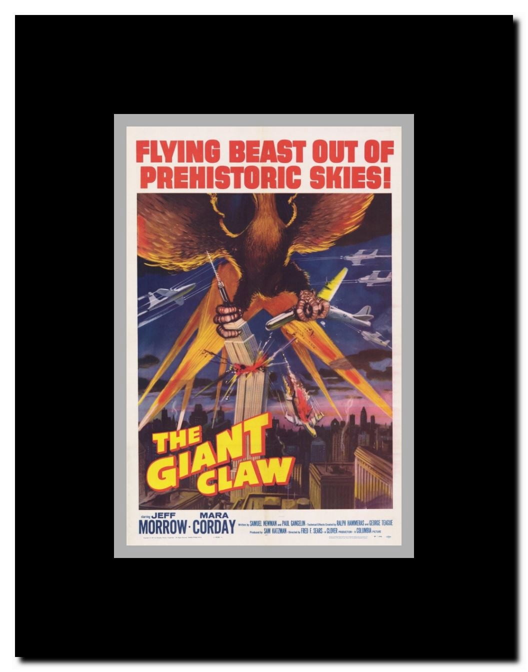 The Giant Claw Framed Movie Poster