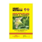 The Giant Destroyer Deer and Rabbit Repellent Clip - Garlic Oil Scent - 12 Pack