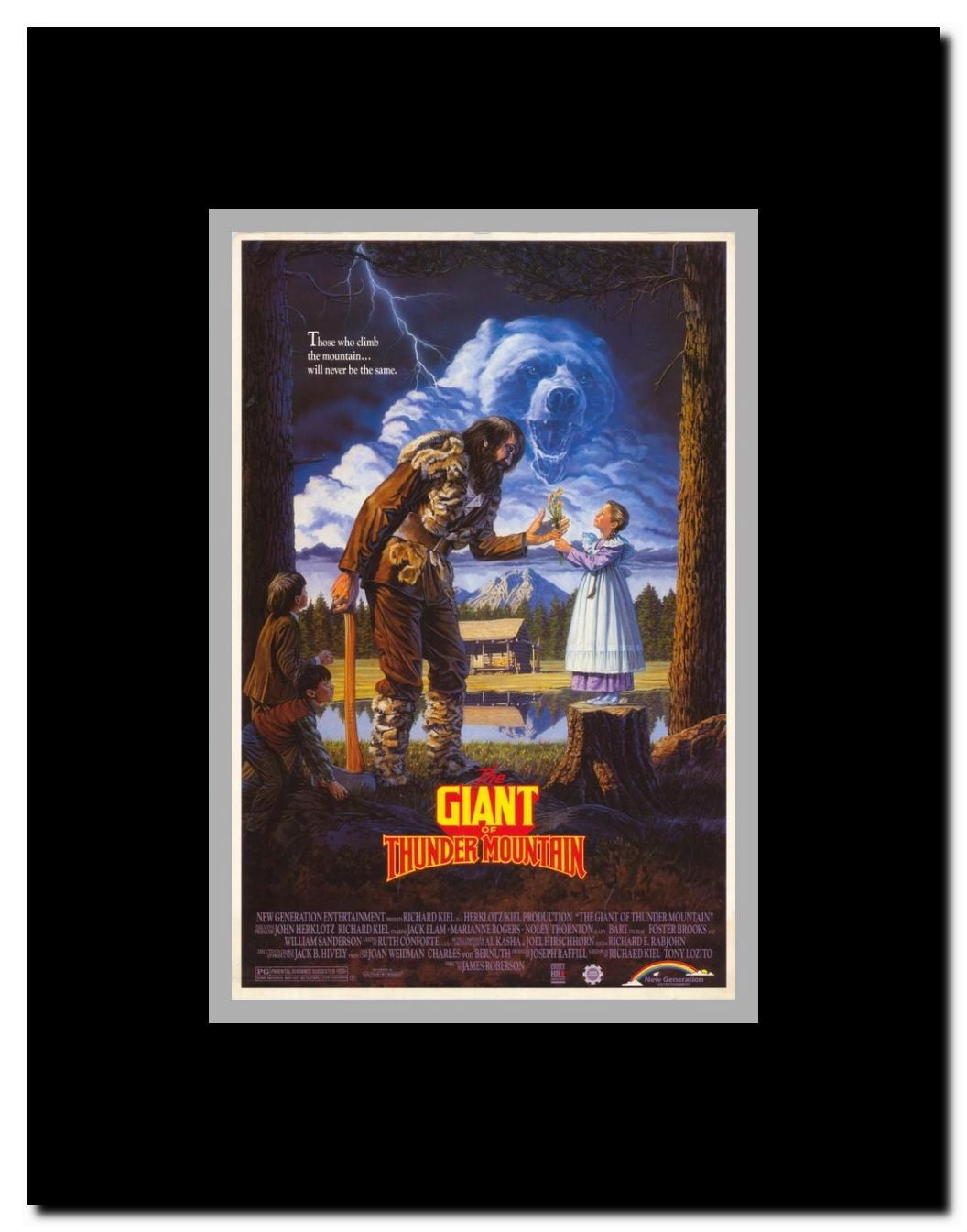 The Giant of Thunder Mountain Framed Movie Poster