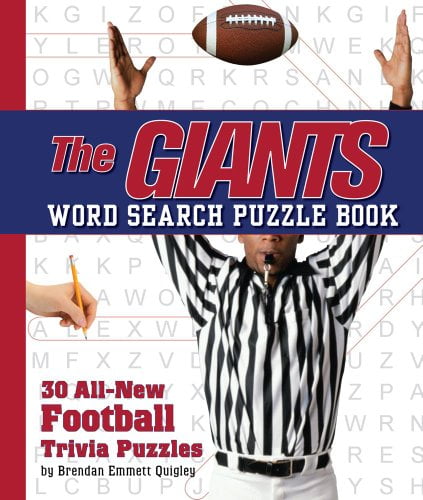 CIDER MILL PRESS The Giants Word Search Book : 30 All New Football Trivia Puzzles (Paperback)