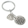 thumbnail image 1 of PBPBOX Keychain For Mom From Daughter Silver Heart Pendant 1Pcs 2.95*1.2*0.16In, 1 of 6