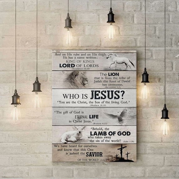 The Gift Of God Is Eternal Life In Christ Jesus Home Decor Office Wall ...