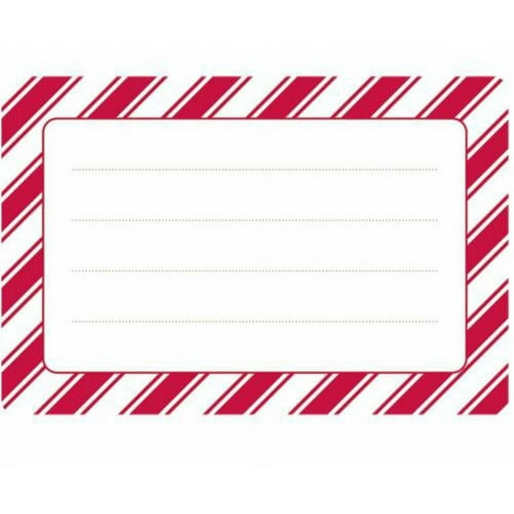 The Gift Wrap Company Gift Labels, Candy Cane Stripes