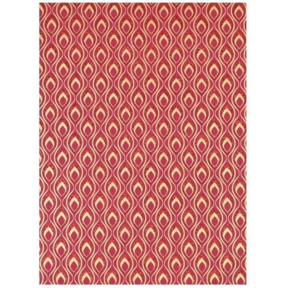 The Gift Wrap Company Gift Wrap Sheets, Mini Feather Berry