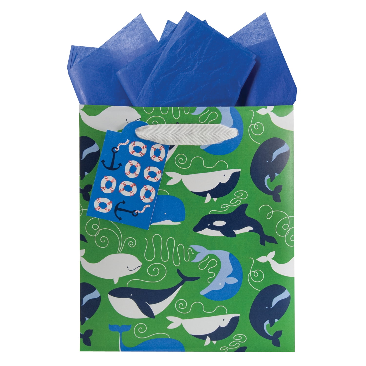 The Gift Wrap Company Small Bag, True Blue, 1 Ct