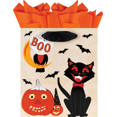 thumbnail image 1 of The Gift Wrap Company Small Giftwrap Bag, Vintage Cat (4913-01), 1 of 1