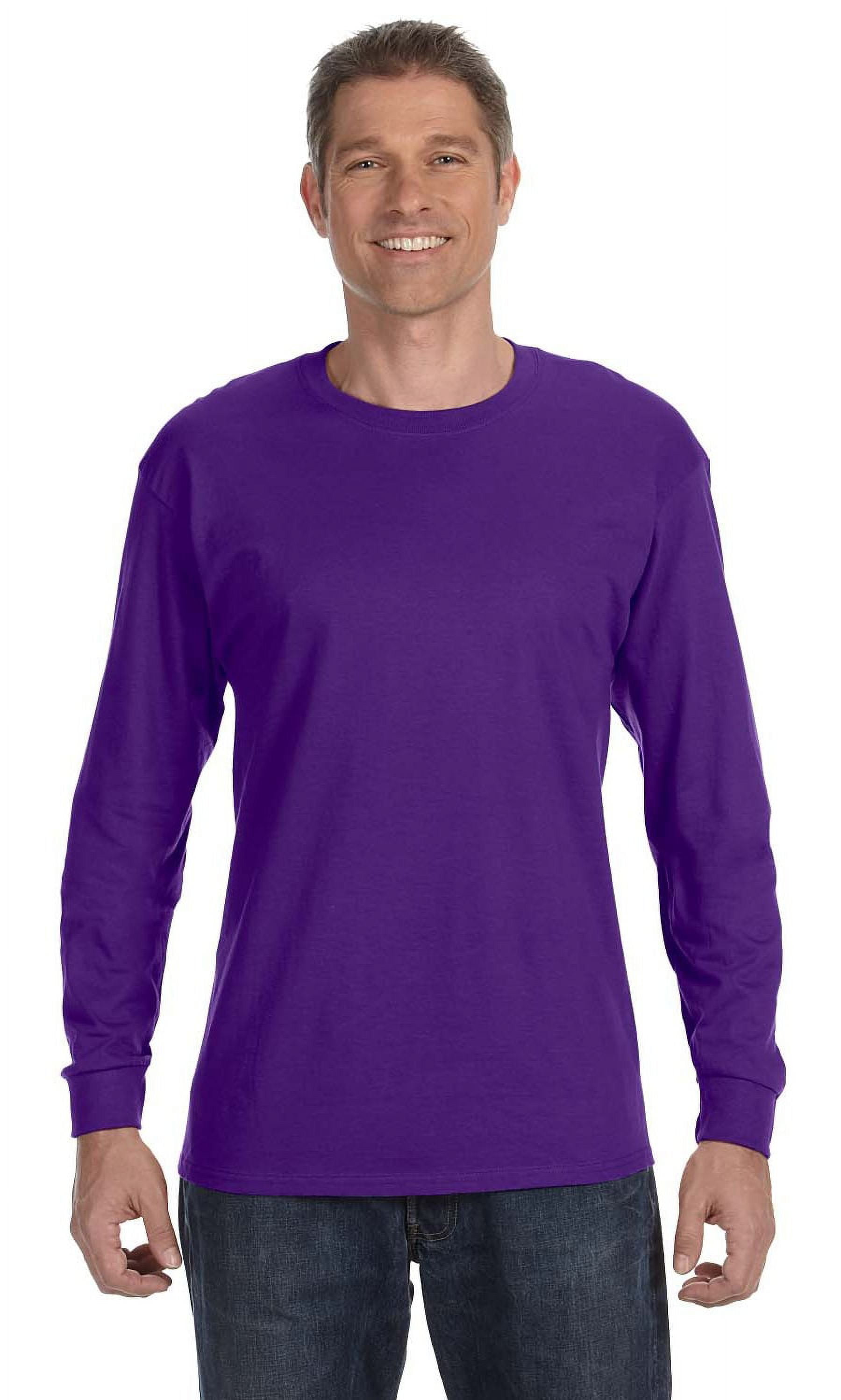 Jerzees Heavyweight Blend Long-Sleeve T-Shirt - 5.6 Oz, 50/50 Cotton-Polyester, Moisture Wicking, S-3XL