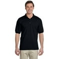 thumbnail image 1 of The Gildan Adult 6 oz, 50/50 Jersey Polo Shirt - BLACK - 2XL, 1 of 2