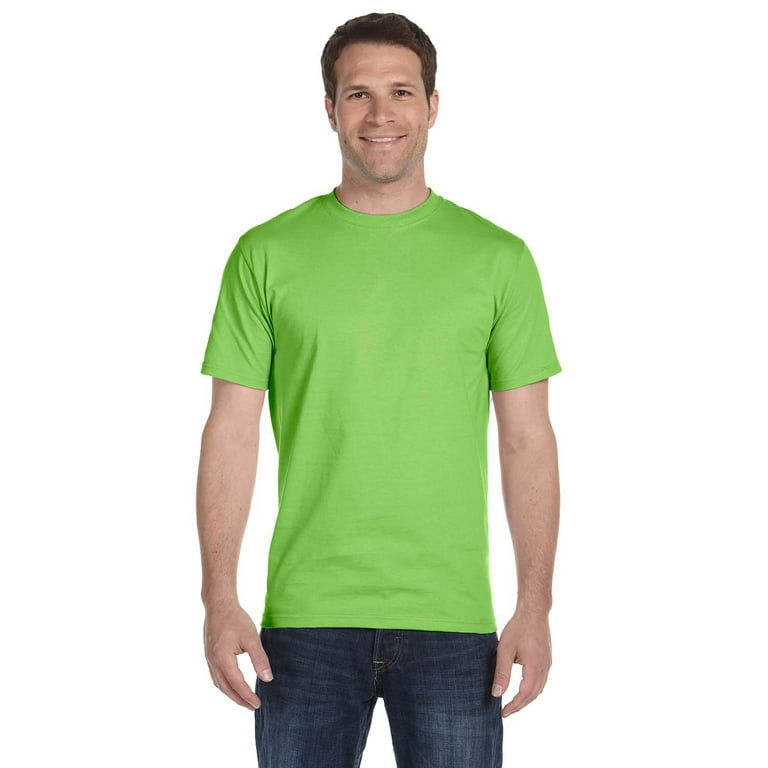 The Gildan Adult DryBlend 56 oz, 50/50 T-Shirt - LIME - M