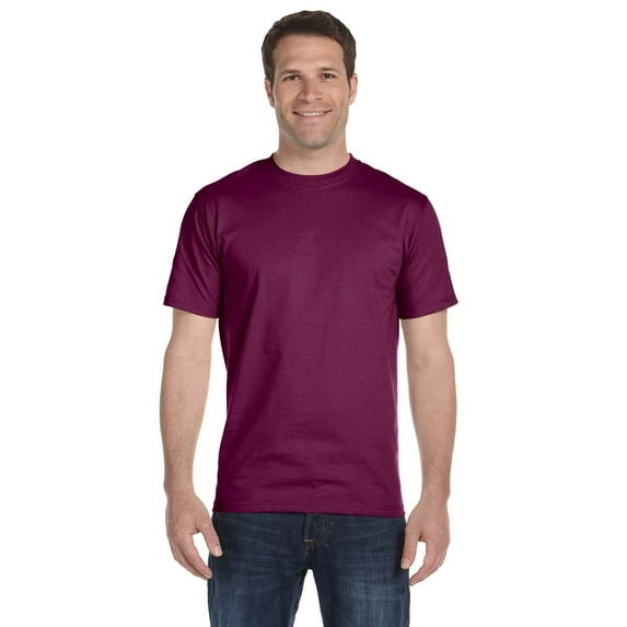 The Gildan Adult DryBlend 56 oz, 50/50 T-Shirt - MAROON - L
